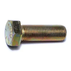 1/2"-20 x 1-1/2" Zinc Plated Grade 8 Steel Fine Thread Hex Cap Screws