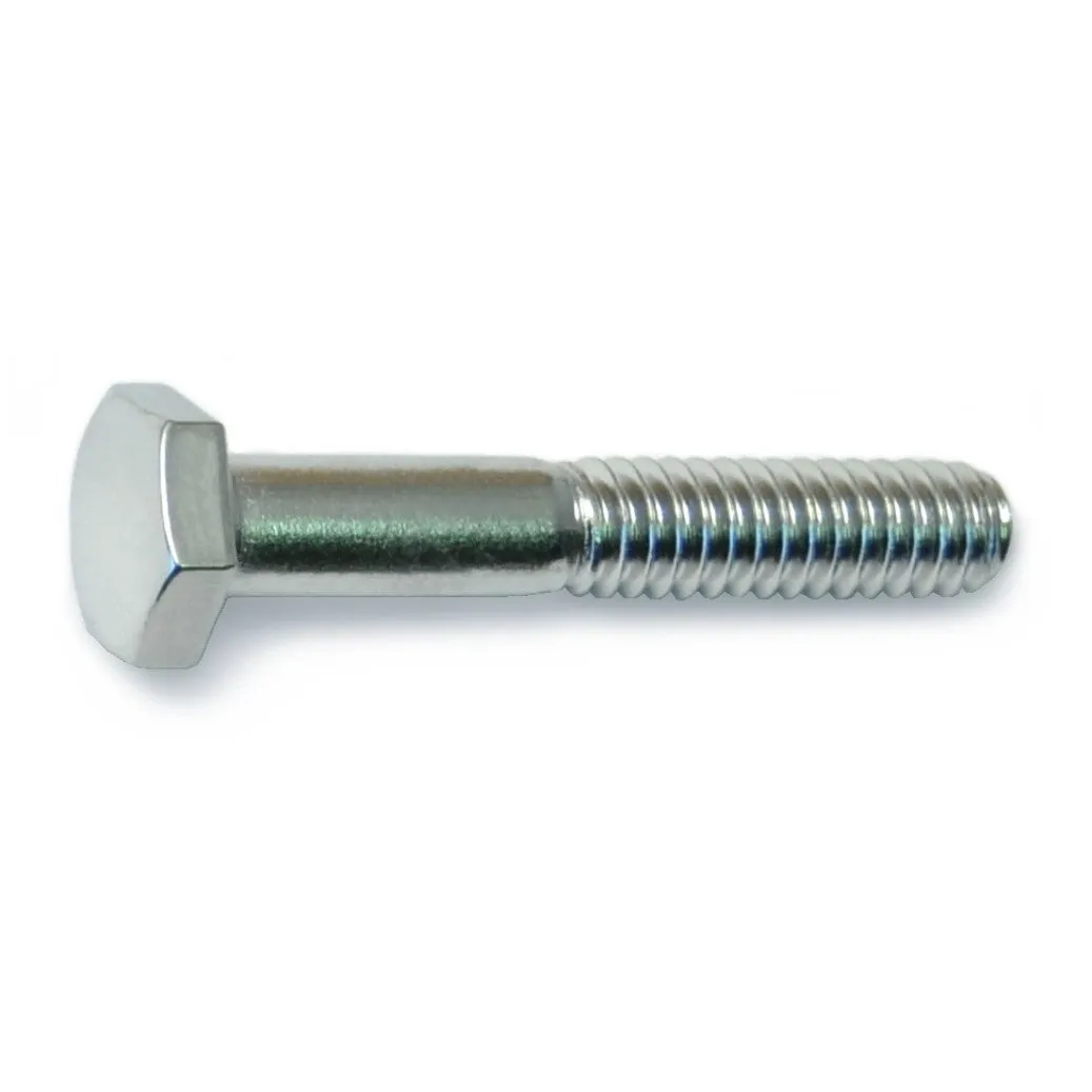 1/4"-20 x 1-1/2" Polished 18-8 Stainless Hex Cap Screws (6 pcs.)