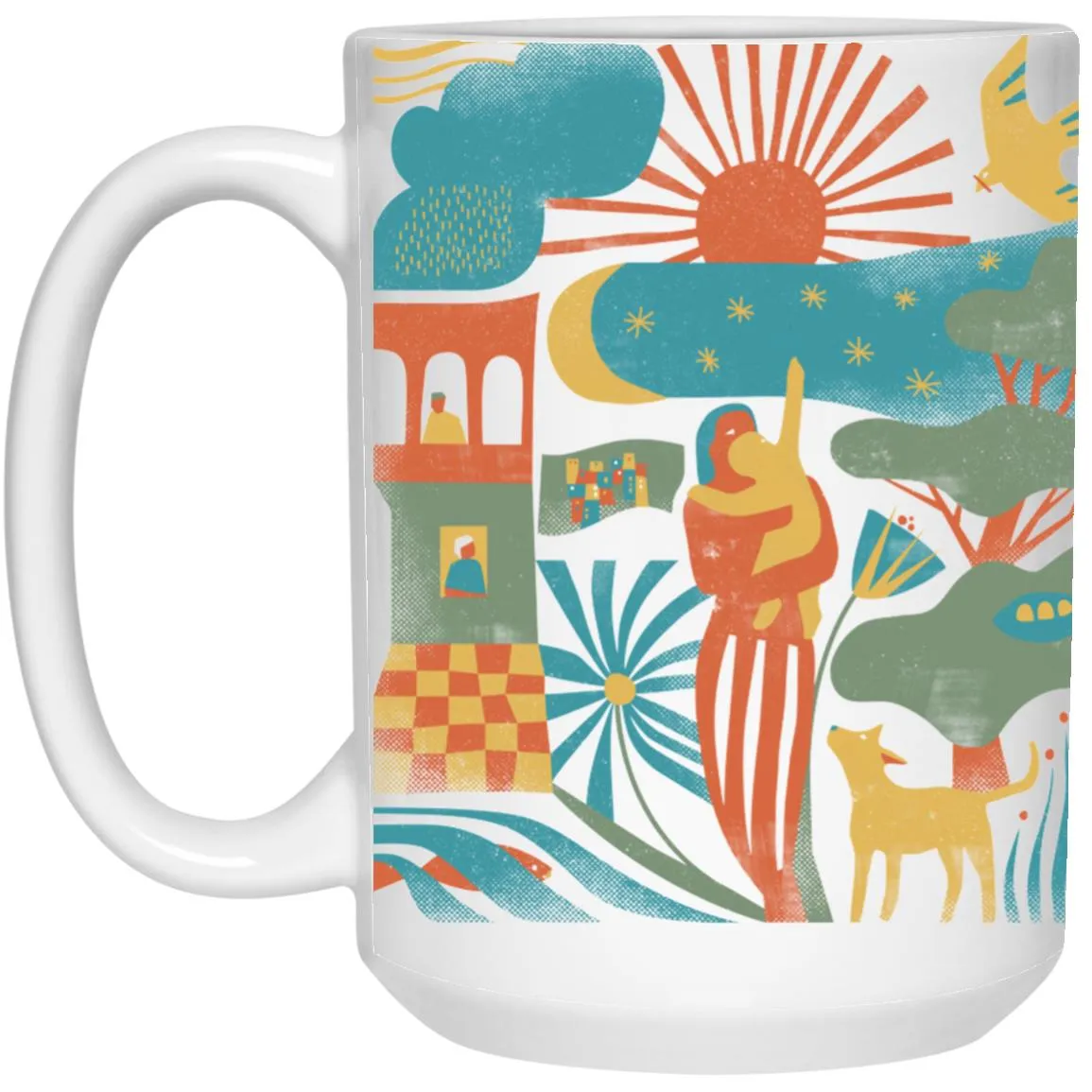 15 oz. White Mug, Mother