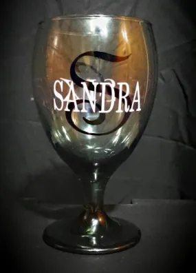 15oz Personalized Smoked Wine Glasses