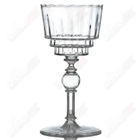 #2 Wine Glass Venetian Rad Glass