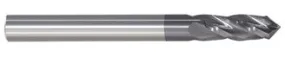 208-642503: 1/4in. Dia., 2-1/2in. Overall Length, 4-Flute, Carbide Drill Mill- SE, 60 deg, AlTiN, USA