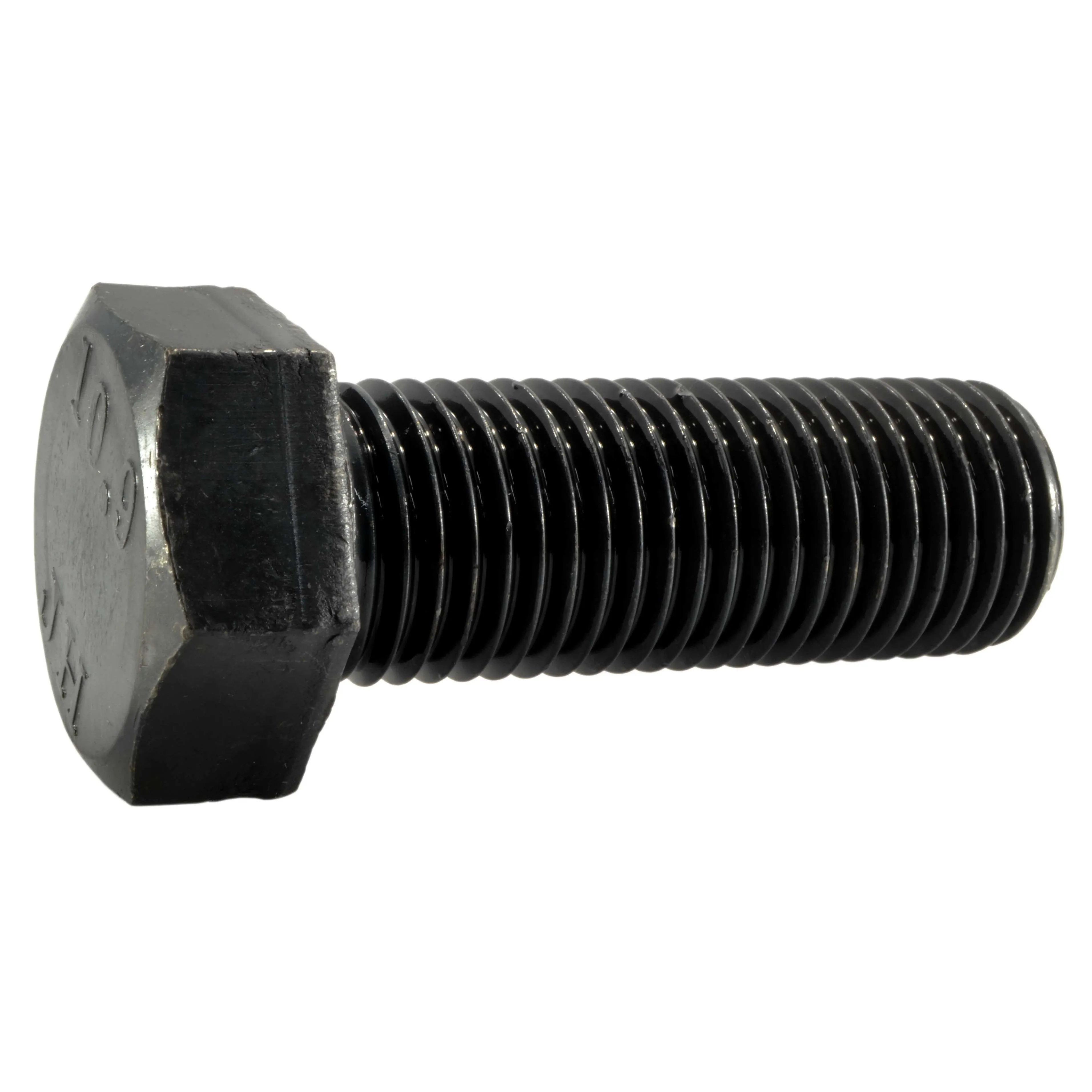 22mm-2.5 x 60mm Plain Class 10.9 Steel Coarse Thread Hex Cap Screws (2 pcs.)