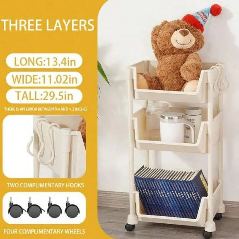 3 Tier Multifunctional Storage Trolley