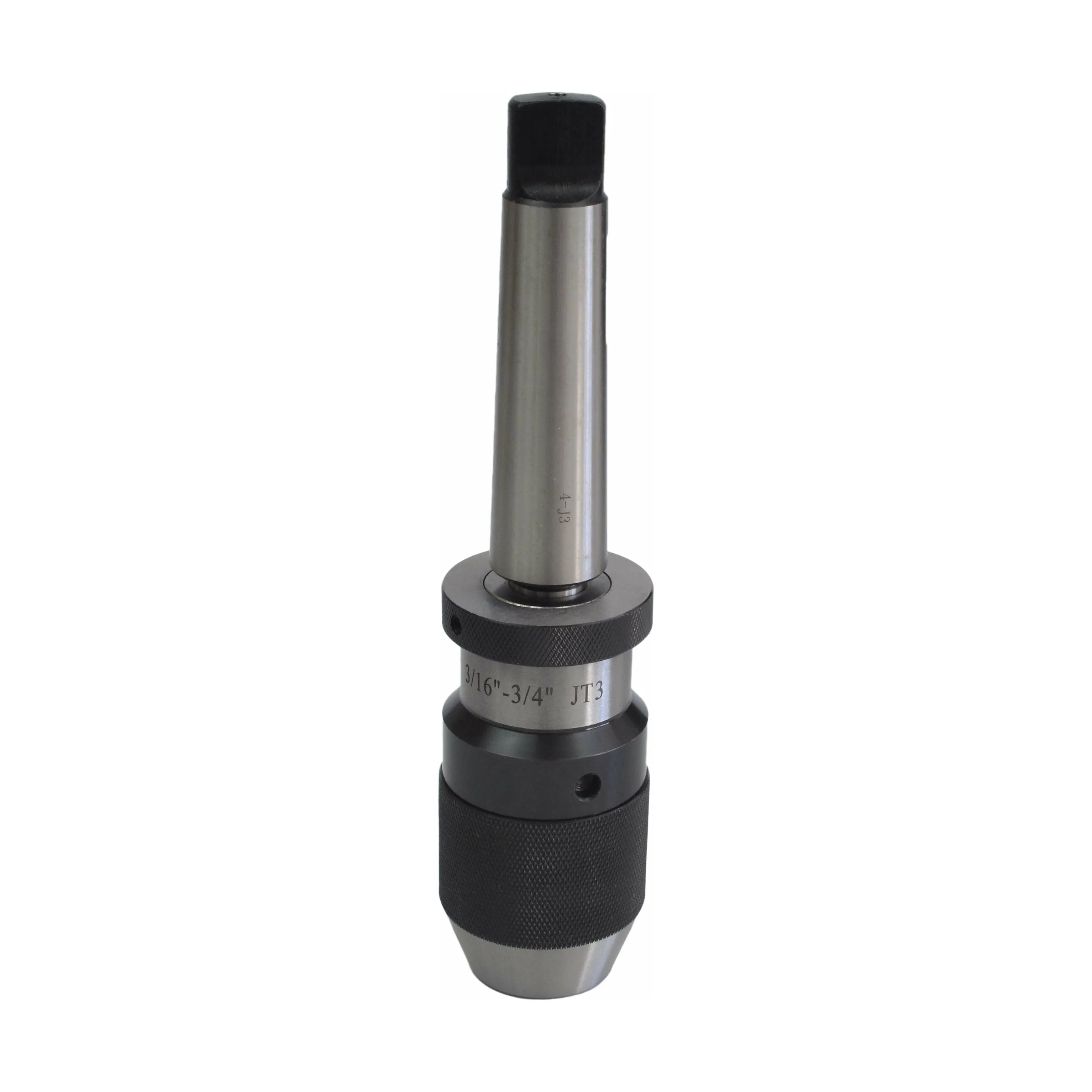 3/16"-3/4" JT3 Keyless Drill Chuck MT4 Arbor with Tang B Series