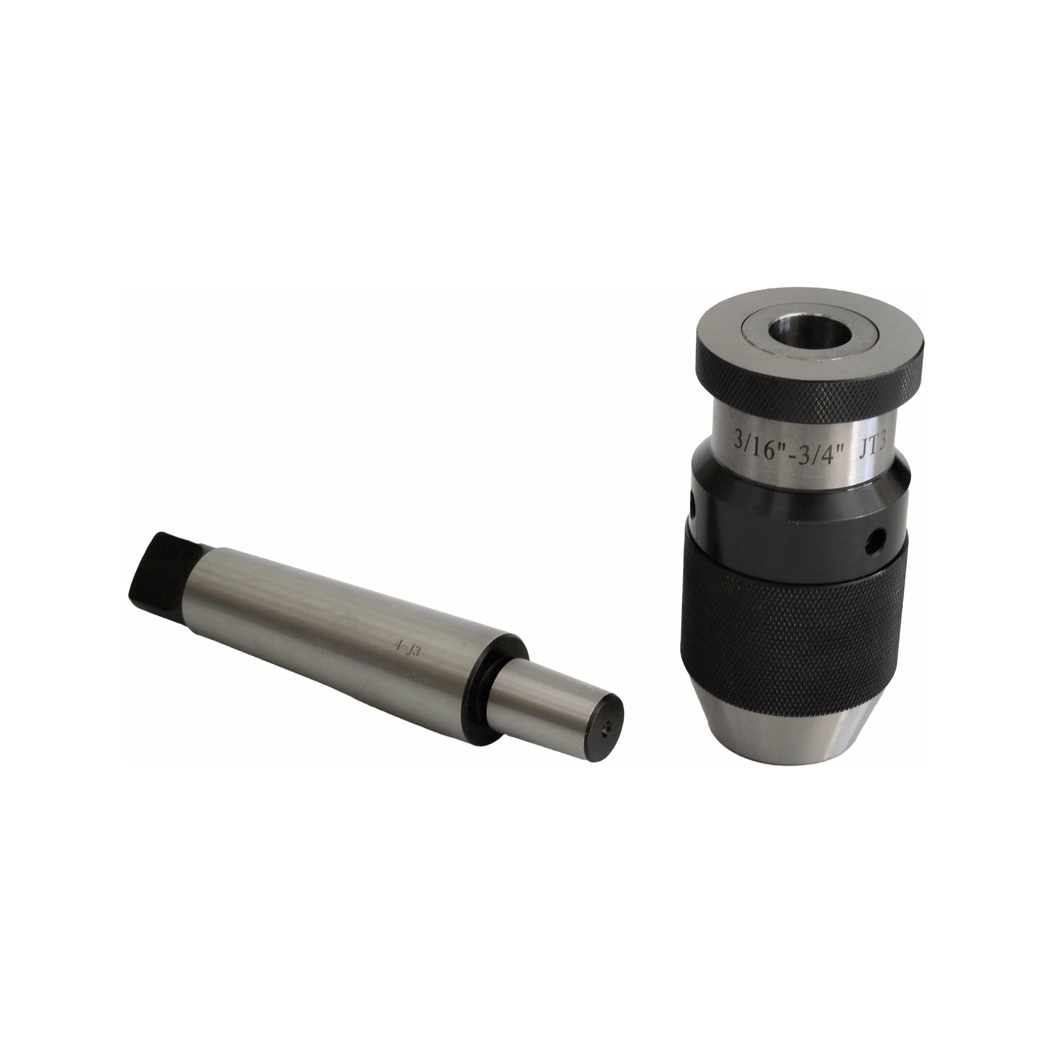 3/16"-3/4" JT3 Keyless Drill Chuck MT4 Arbor with Tang B Series