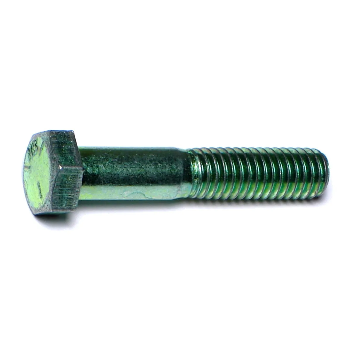 3/8"-16 x 2" Green Rinsed Zinc Grade 5 Hex Cap Screws (140 pcs.)