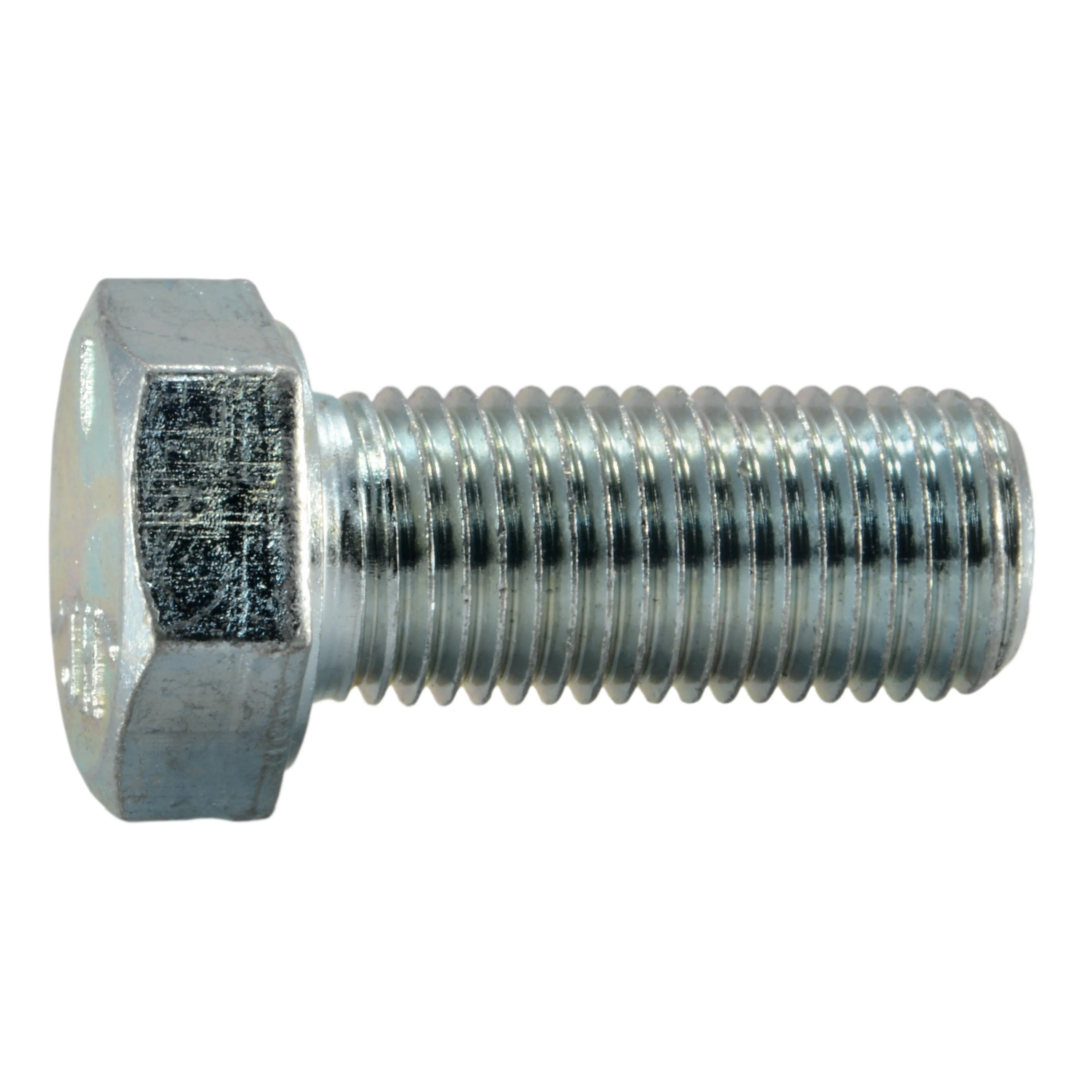 3/8"-24 x 7/8" Zinc Plated Grade 5 Steel Fine Thread Hex Cap Screws (12 pcs.)