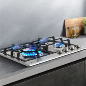 4-Burner Stainless Steel Gas Cooktop, Easy Ignition - Comfee