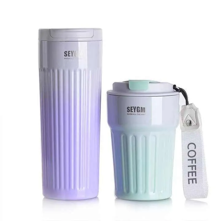 500ml Leak-Proof Double Wall Vacuum Insulated Stainless Steel Car Coffee Tumbler Mug