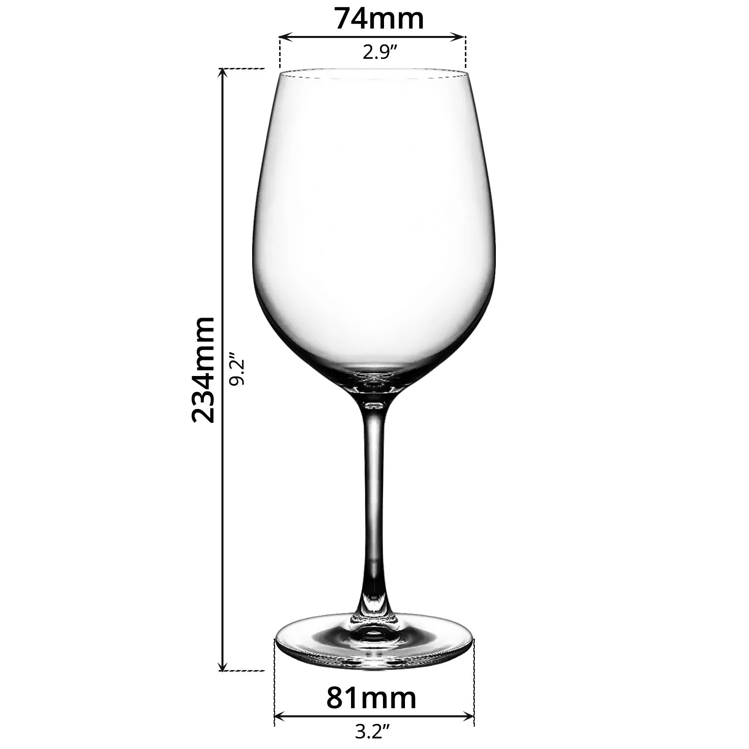 6-pcs Wine Glass (630ml)