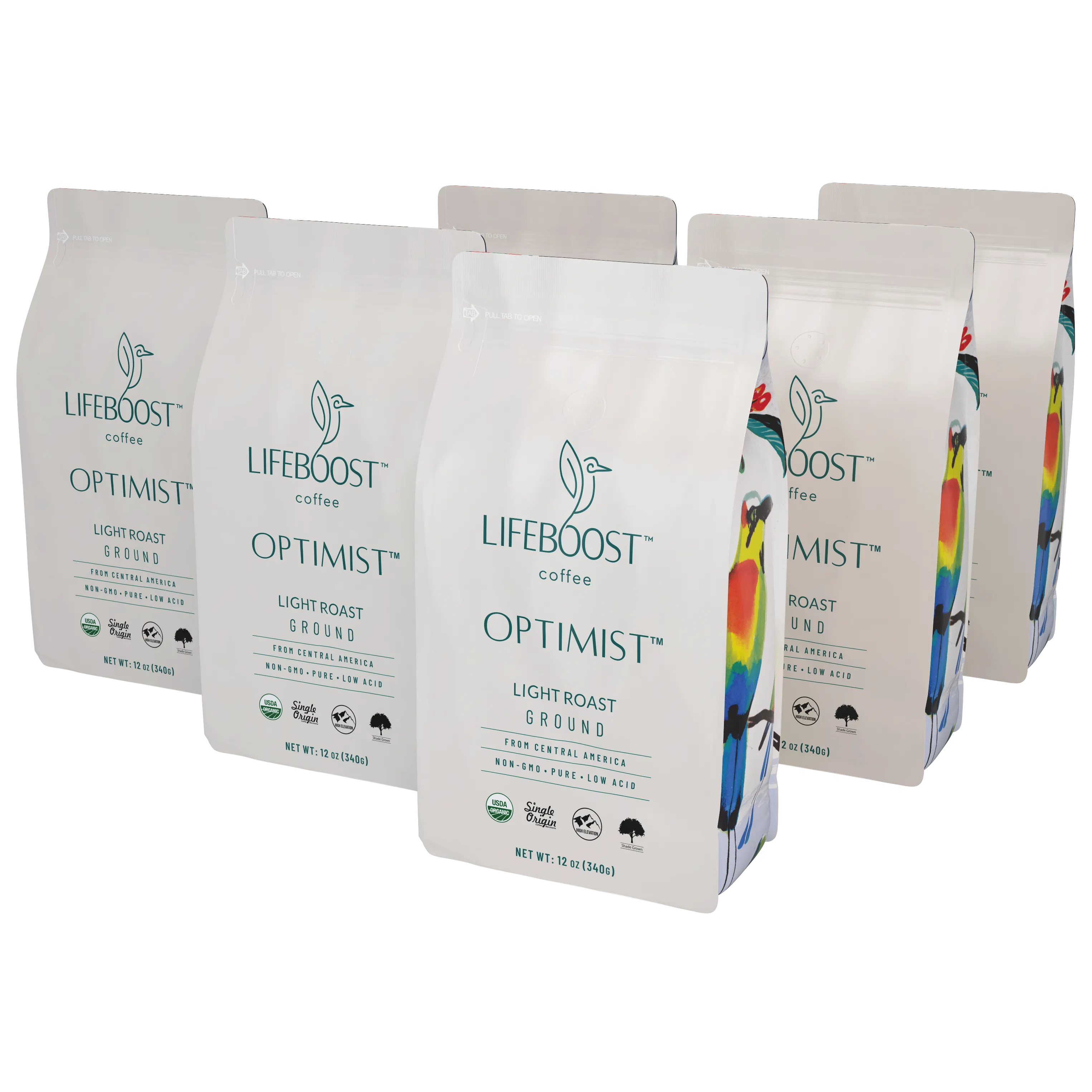 6x Optimist Light Roast Coffee 12 oz Bag - Healthy Coffee 50% OFF ot2e-s