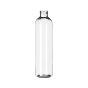 8 oz. Clear PET Plastic Round Cosmo Bottle