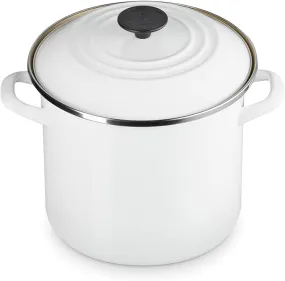 8 QT STOCK POT WHITE