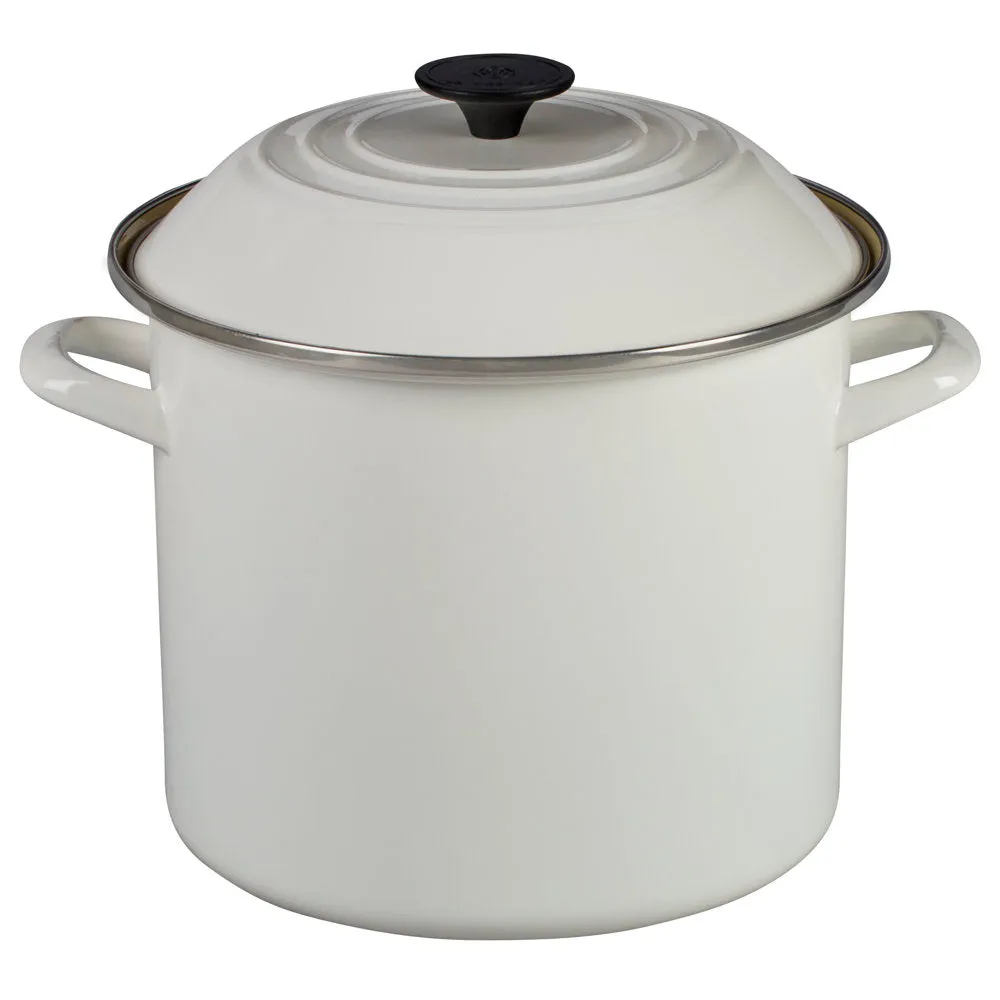 8 QT STOCK POT WHITE