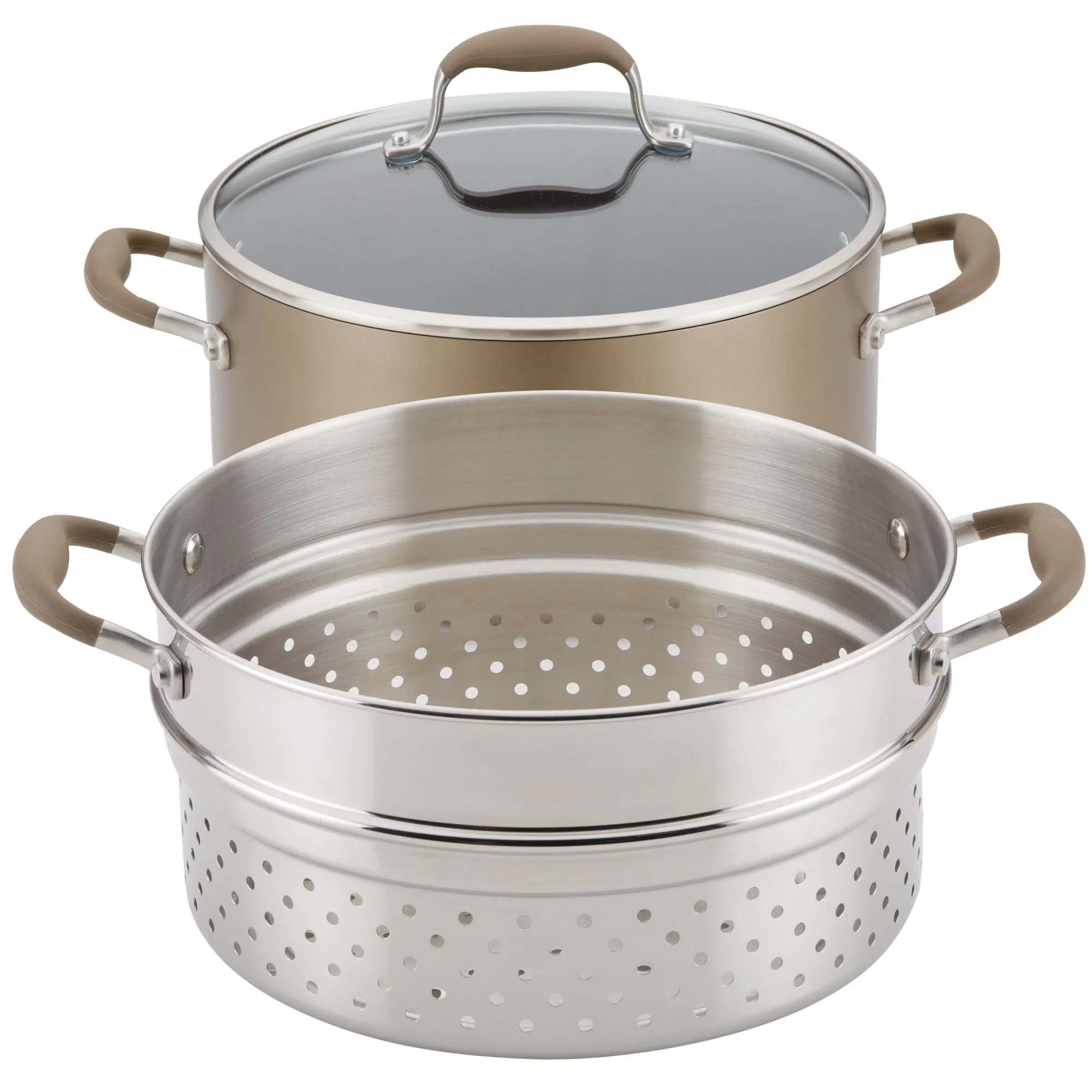 8.5-Quart Wide Stockpot with Multi-Function Insert