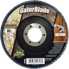 9716 Gator Blade 4-1/2 In. x 7/8 In. 60-Grit Type 29 Angle Grinder Flap Disc