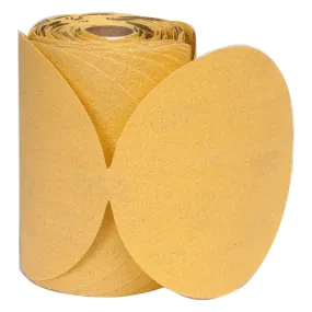 Abrasive Disc Roll - Norton Gold Reserve A296 AO Extra Fine Grit Paper PSA Disc Roll (100/Roll)