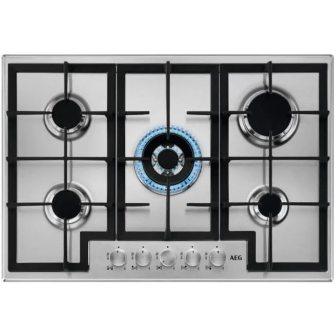 AEG HGB75400SM Gas Hob - Stainless Steel