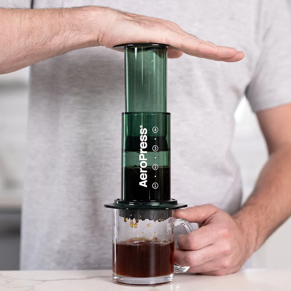 AeroPress Clear Coffee Maker (Green)