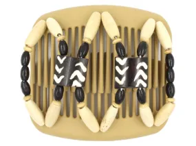 African Butterfly Hair Comb - Stones & Bones Blonde 53