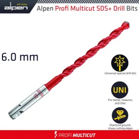 ALPEN PROFI MULTICUT SDS DRILL BIT 6 X 160MM ALP51906