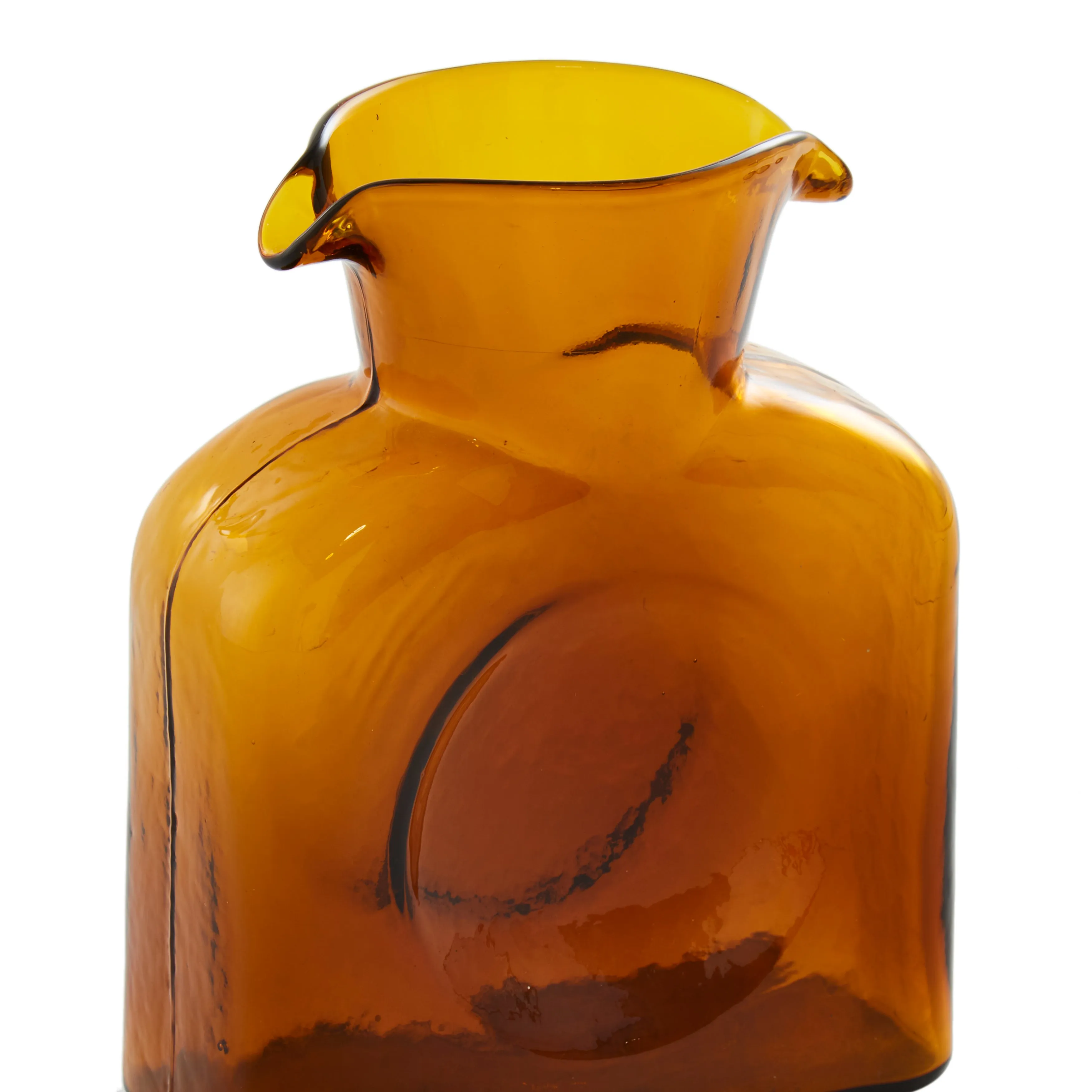 Amber Glass Pitcher