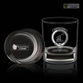 Anstruther Family Crest Engraved Whiskey Glass