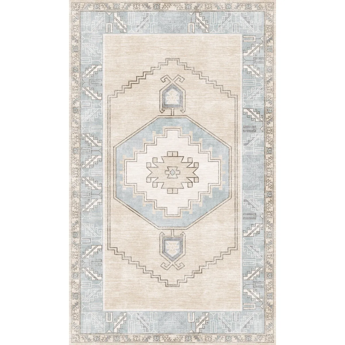 Barbara Light Blue Beige Rug - Second Love