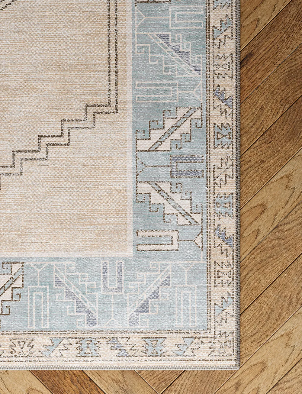 Barbara Light Blue Beige Rug - Second Love