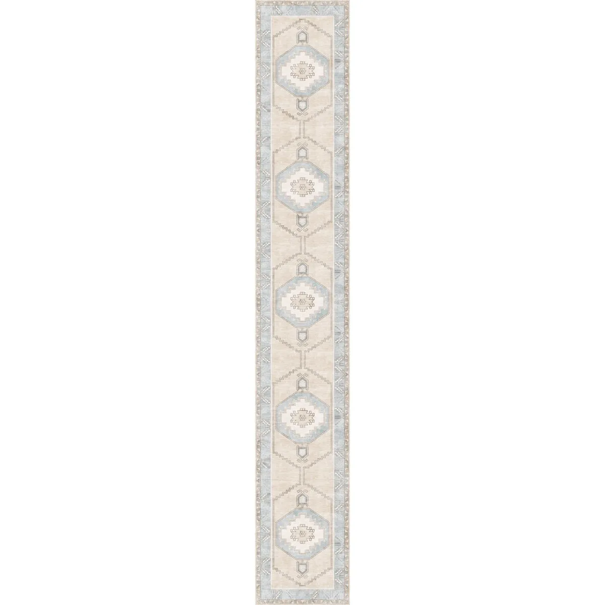 Barbara Light Blue Beige Rug