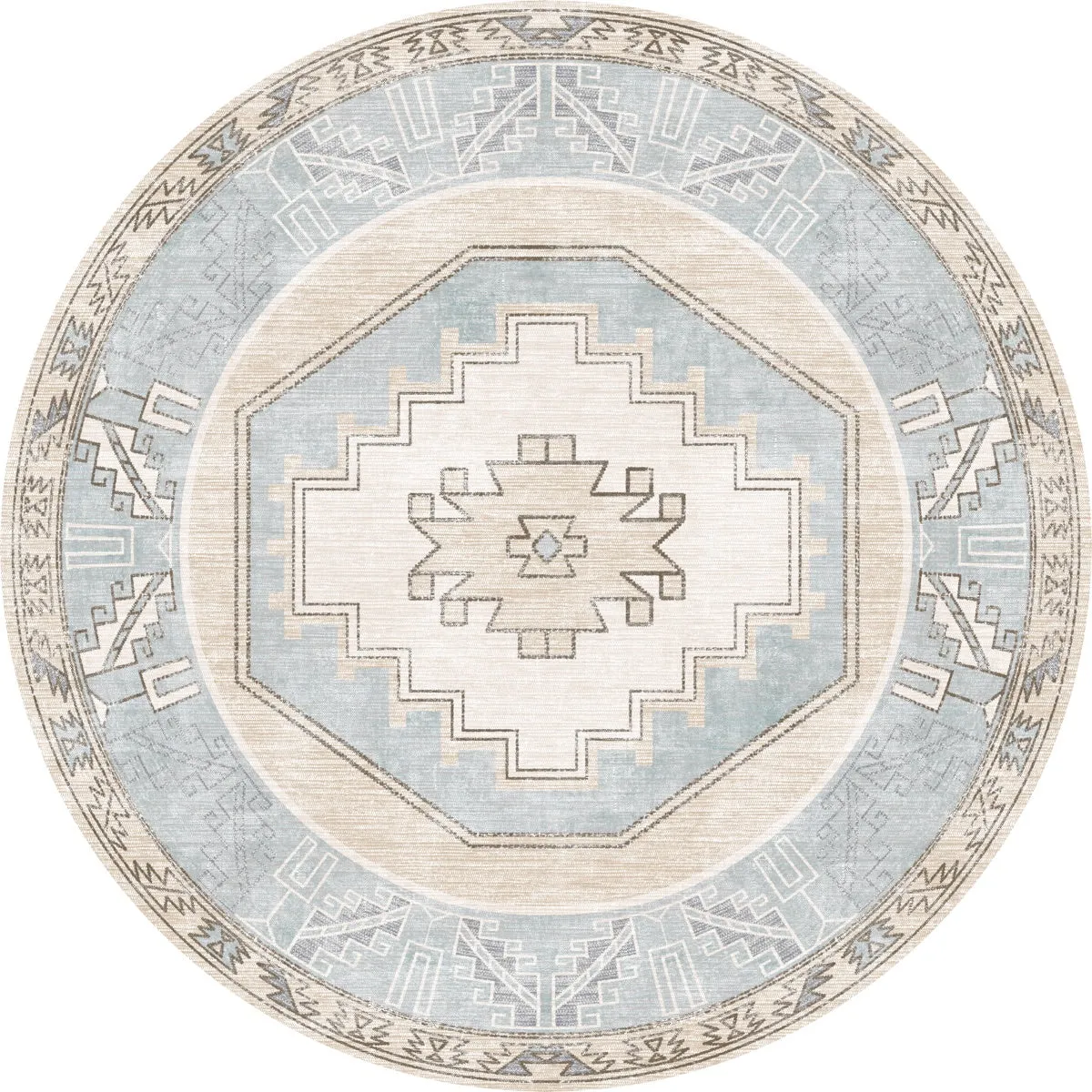 Barbara Light Blue Beige Rug