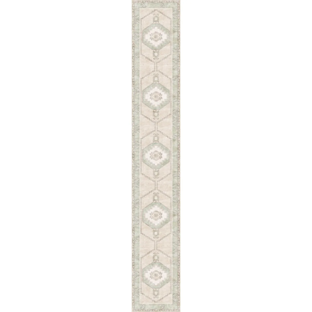 Barbara Light Green Beige Rug - Second Love