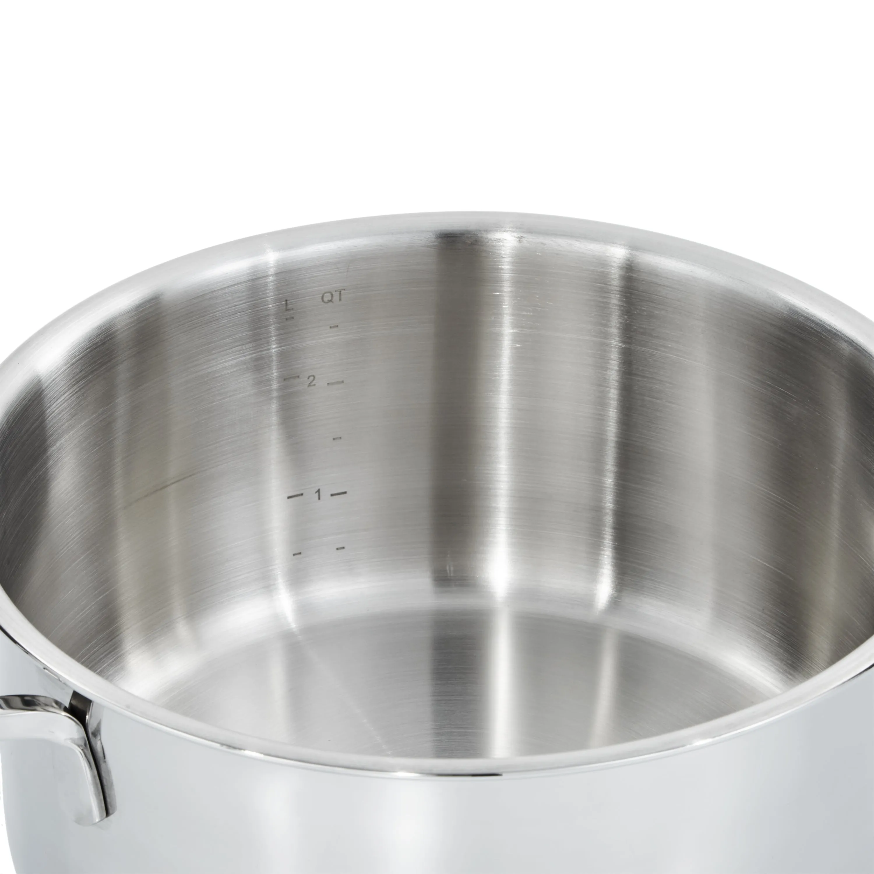 BergHOFF DiNA Helix Recycled 18/10 Stainless Steel 8" Stockpot 3.2qt., Glass Lid