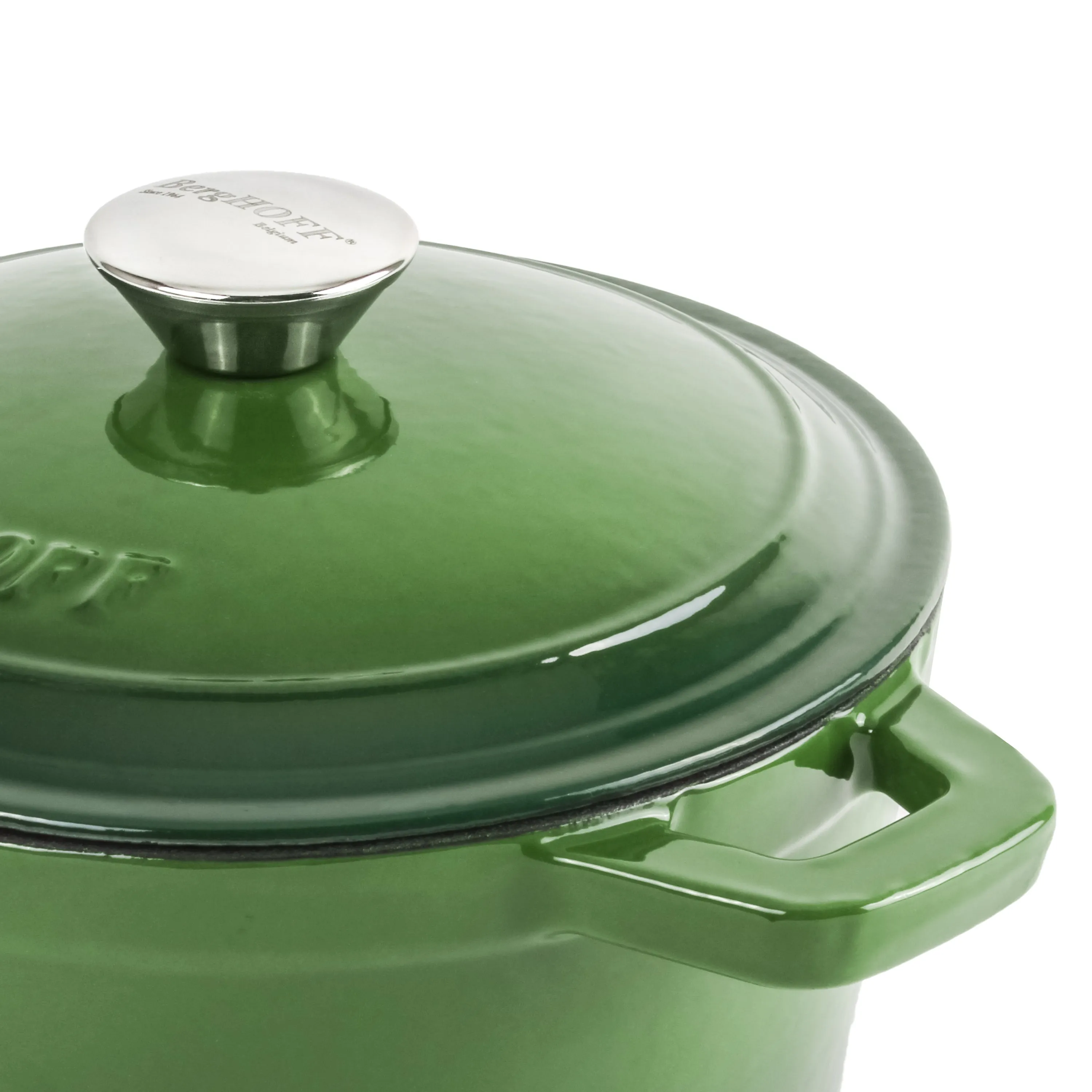 BergHOFF Neo 4pc Cast Iron Cookware Set, 3qt. & 7qt., Green