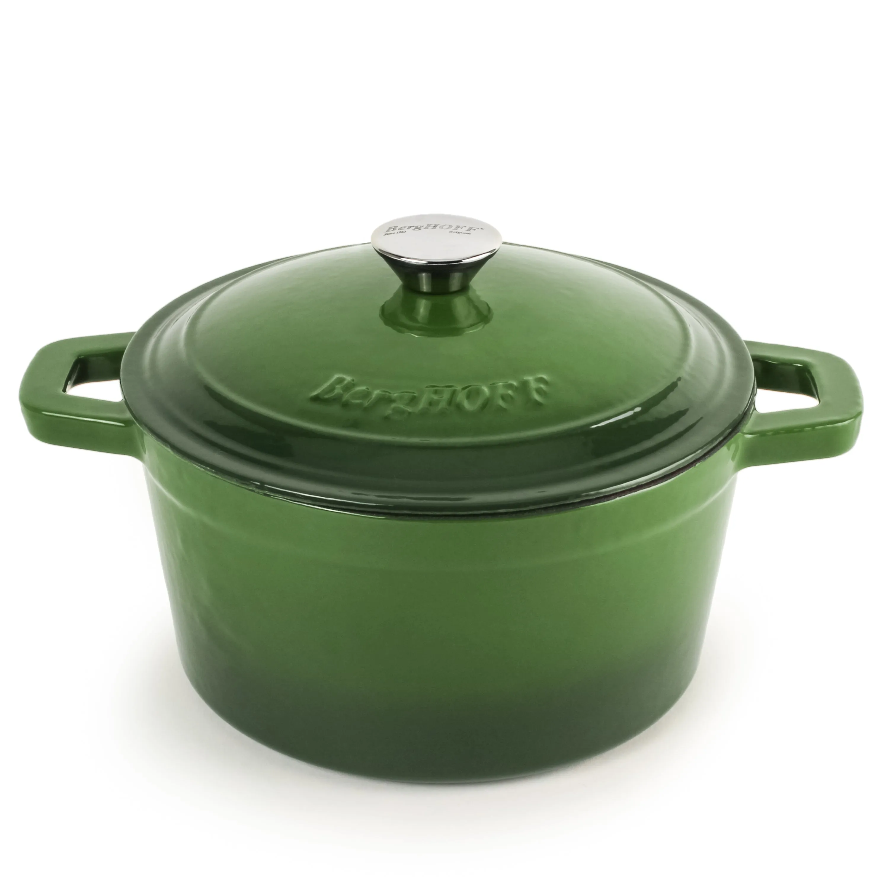 BergHOFF Neo 4pc Cast Iron Cookware Set, 3qt. & 7qt., Green