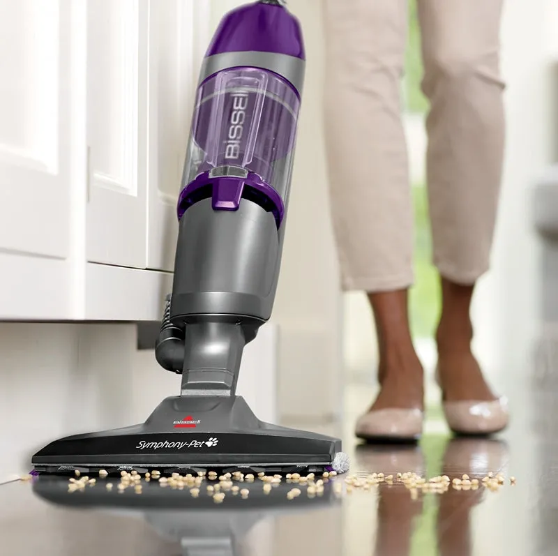 Bissell 1543 Vacuum and Steam Mop, 1100 W Steam, 400 W Vacuum, 12.8 oz Tank, Grapevine Purple/Silver :EA: QUANTITY: 1