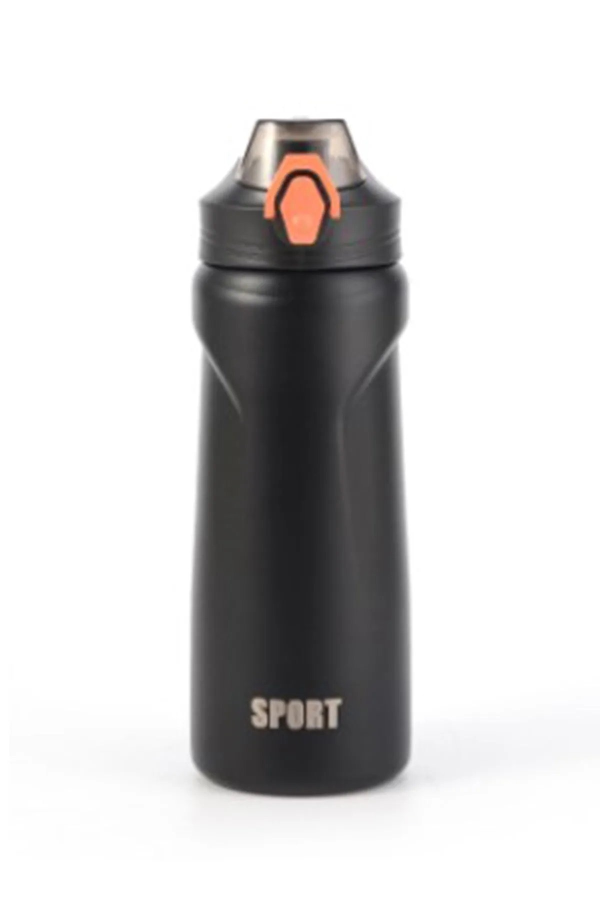 Black Stainless Steel Insulated Sports Bottle - S24 - BT0005R