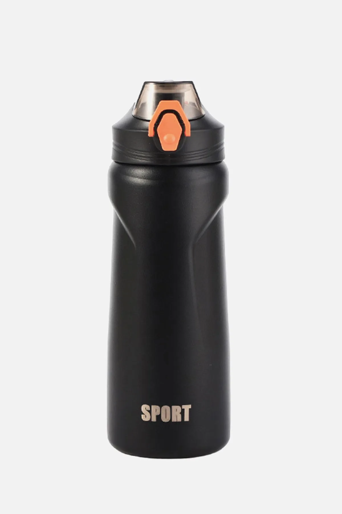 Black Stainless Steel Insulated Sports Bottle - S24 - BT0005R