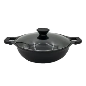 Bodner IH Jumbo Wok 32cm with 2 Handles (KG964011) (Black)