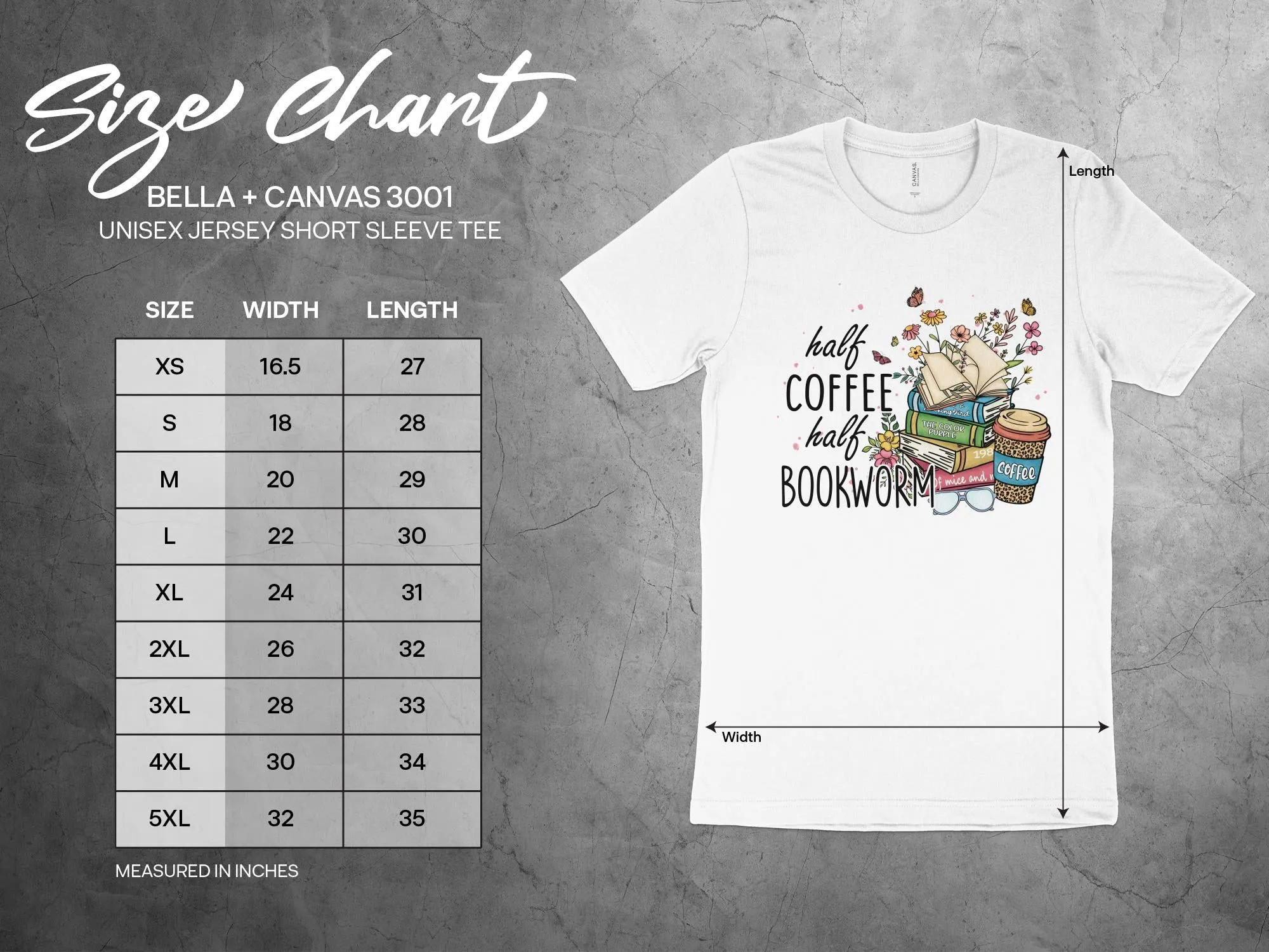 Book Lover Coffee Enthusiast T-Shirt, Half Coffee Half Bookworm Graphic Tee, Reading and Cafe Unisex Shirt, Gift for Readers and Writers