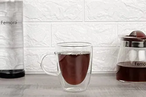 Borosilicate Glass Double Wall Tea Cup | 360 ml