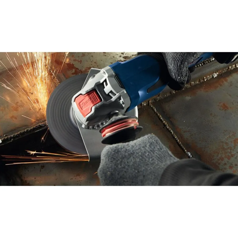 Bosch GWX18V-13PB14 PROFACTOR 18V X-LOCK 5 – 6 In. Angle Grinder with Paddle Switch and (1) CORE18V 8.0 Ah High Power Battery