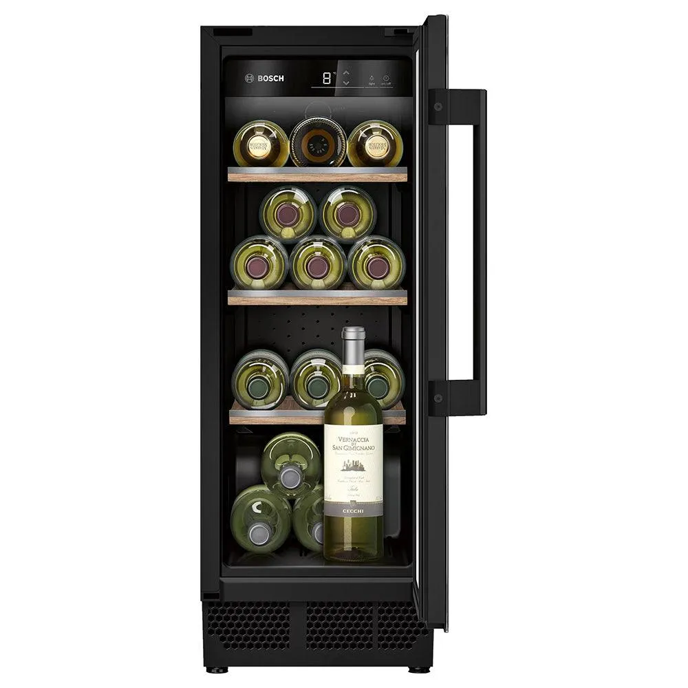 Bosch Serie 6 58L Built-Under Wine Cooler - Black | KUW20VHF0G