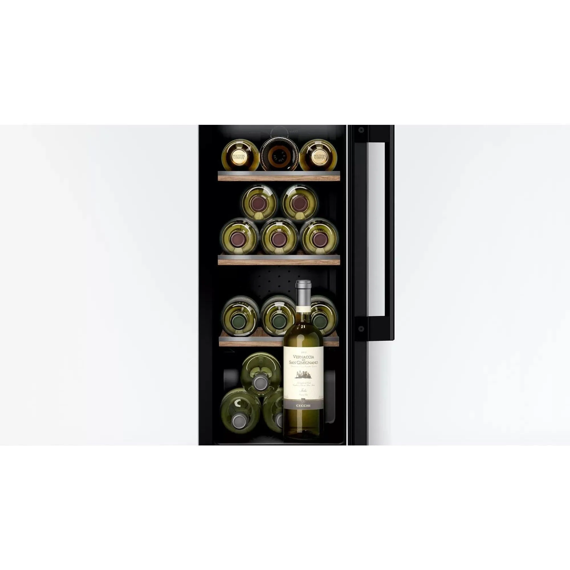 Bosch Serie 6 58L Built-Under Wine Cooler - Black | KUW20VHF0G