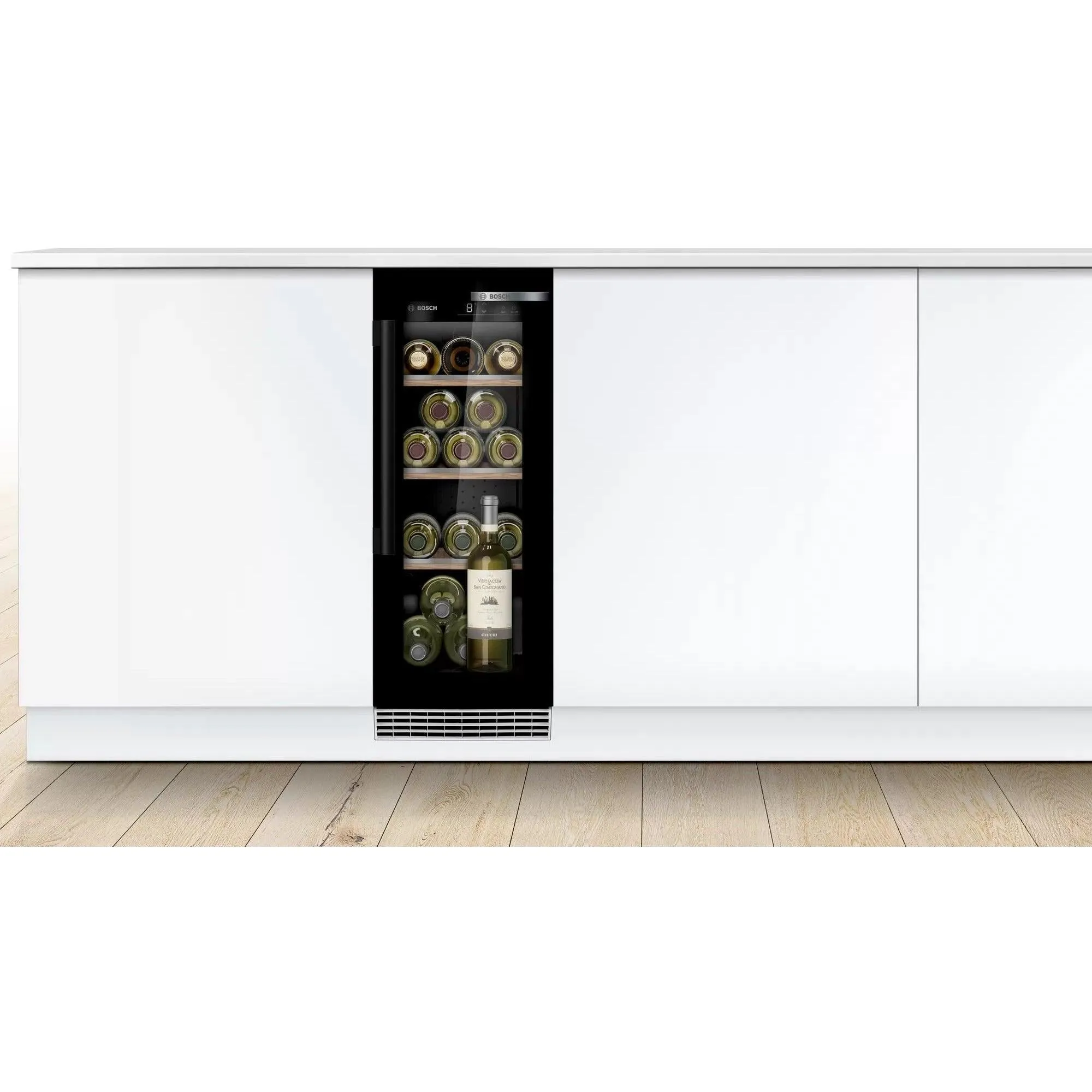 Bosch Serie 6 58L Built-Under Wine Cooler - Black | KUW20VHF0G