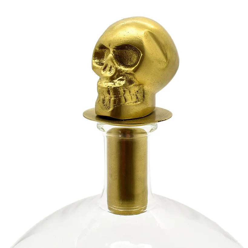 BOTTLE WITH SKULL STOPPER