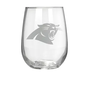 Carolina Panthers 17 oz. Stemless Wine Glass