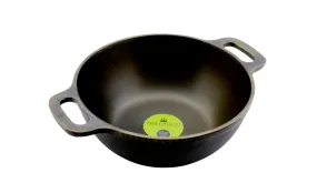 Cast Iron Kadai | Machined Smooth | 10 Inches | 2.54 Kgs | ButterMold