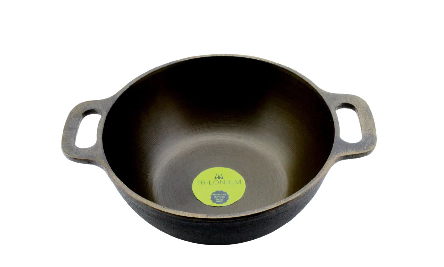 Cast Iron Kadai | Machined Smooth | 10 Inches | 2.54 Kgs | ButterMold